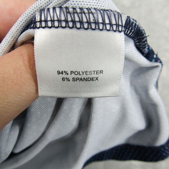 Peter Millar Polo Shirt Mens Extra Large Summer Comfort Blue Polka Dot Pattern - Picture 10 of 13